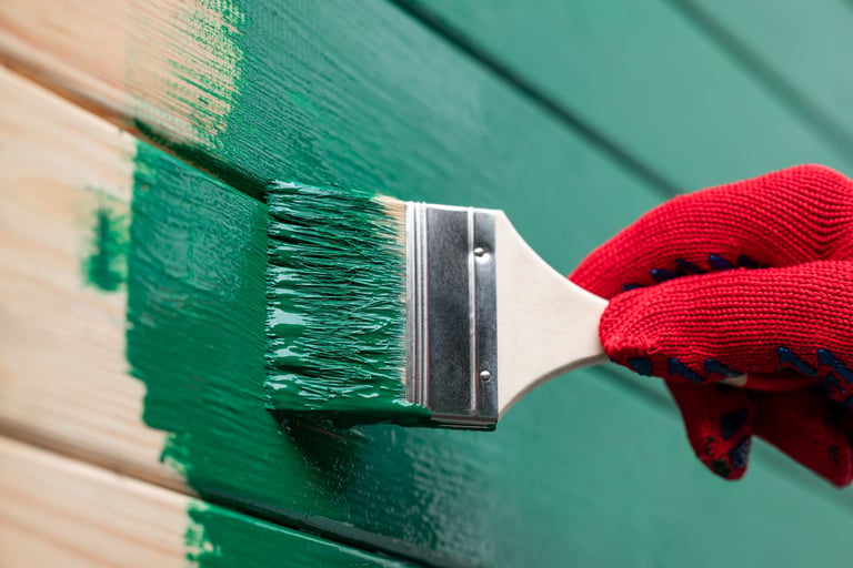 Wood surface painting